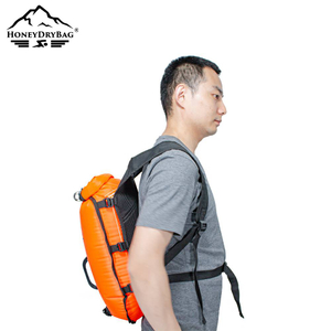 Double Air Chamber Swim Buoy with Detachable Backpack Strap