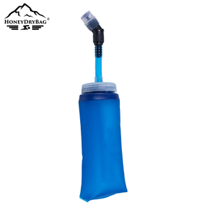 Trail Running TPU Water Bottle Soft Flask with Straw