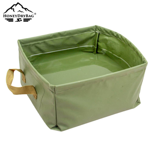 Portable Waterproof Folding Square Collapsible Bucket for Camping