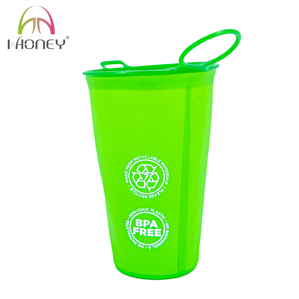 200ml BPA Free TPU Collapsible Soft Water Cup for Running Hiking Camping