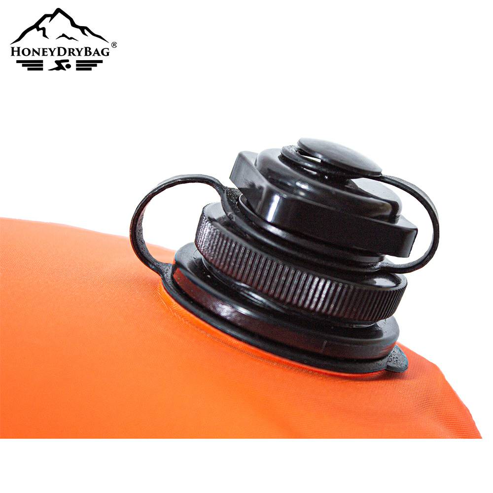 Double Air Chamber Swim Buoy with Detachable Backpack Strap