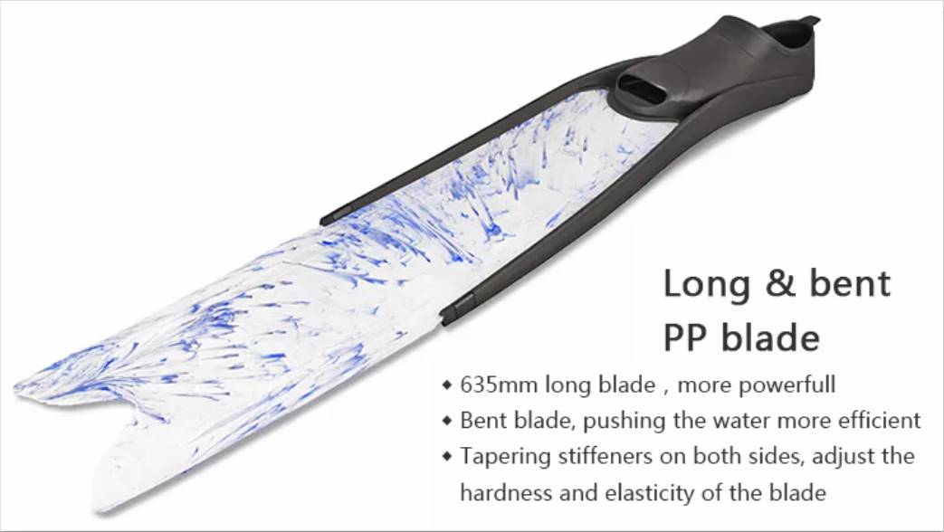 Polypropylene Blade Freediving Long Fins