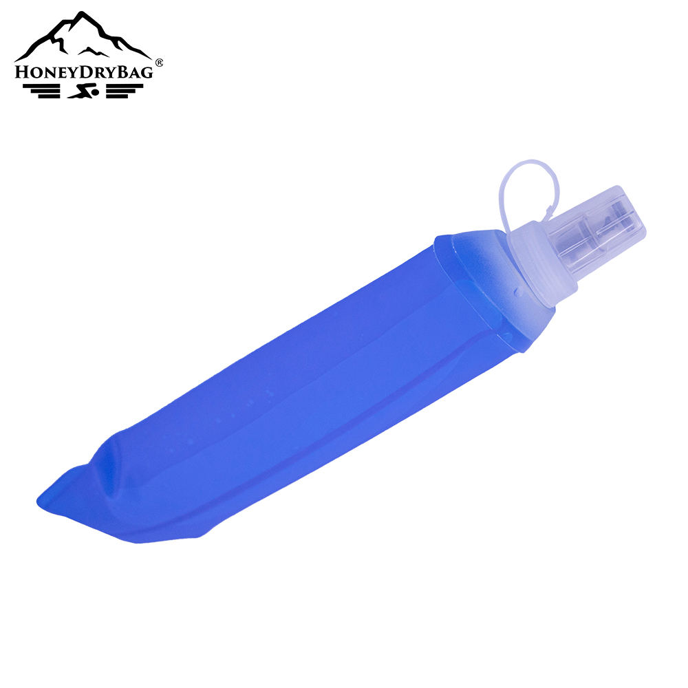 500ml Collapsible TPU Soft Flask with Cap Water Bottle for Trail Running, Marathon, Triathlon, Hiking